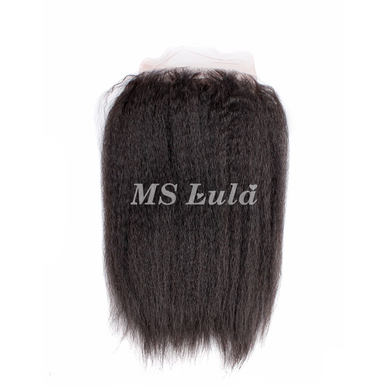 Virgin Hair Kinky Straight 360 Transparent Lace Frontal Closure 22.5x4x2 With Adjustable Strap - 图片 9